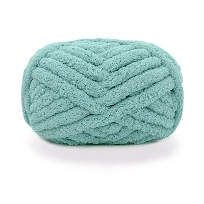 Super Chunky Chenille Banket Xov Paj Rau caj npab Knitting