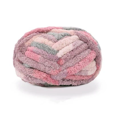 super chunky chenille xov paj rau caj npab knitting